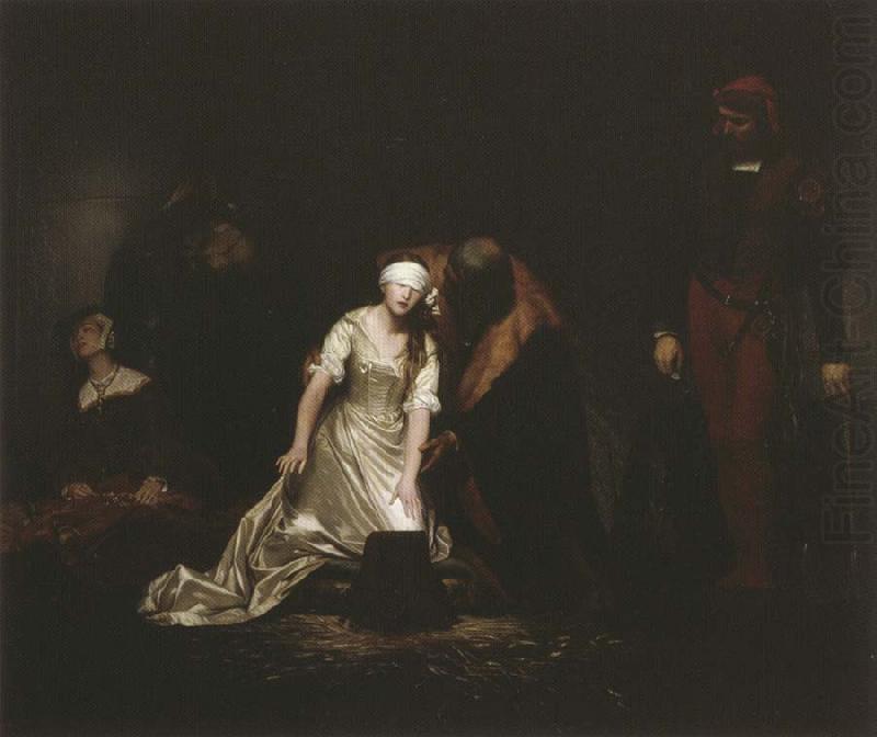 Paul Delaroche Execution of Lady jane Grey china oil painting image